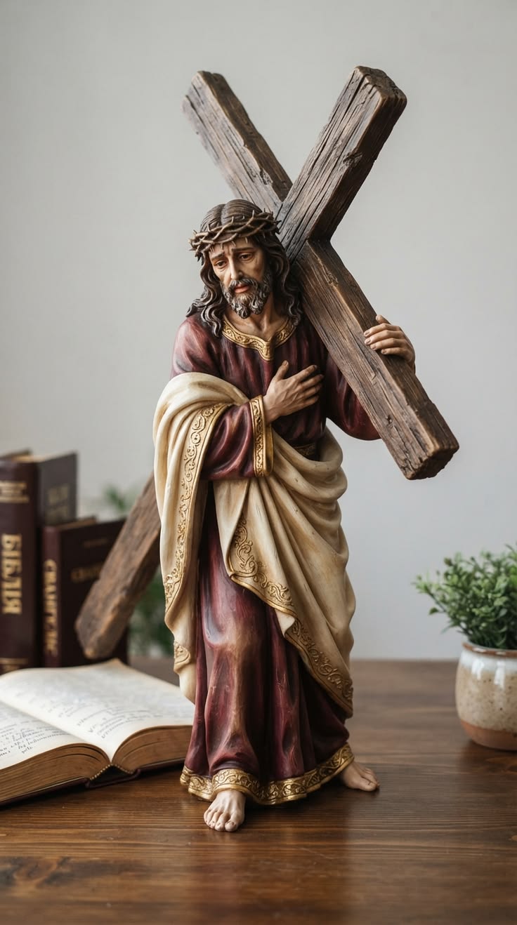 Statue of Jesus carrying the Cross